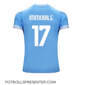 Lazio Ciro Immobile #17 Hemma Matchtröja 2022-23 Kortärmad